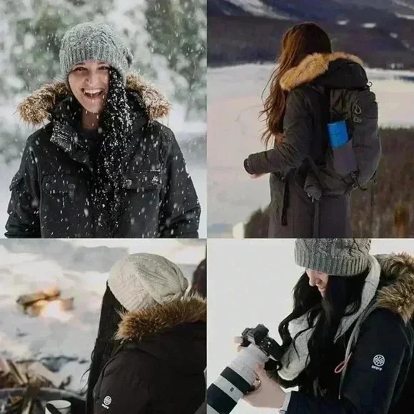 ORORO Women's Heated Parka Jacket with Thermolite Insulation - Picture 5 of 11